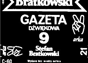 1985, Jan Bokiewicz ©, cover. Underground cassette tape.