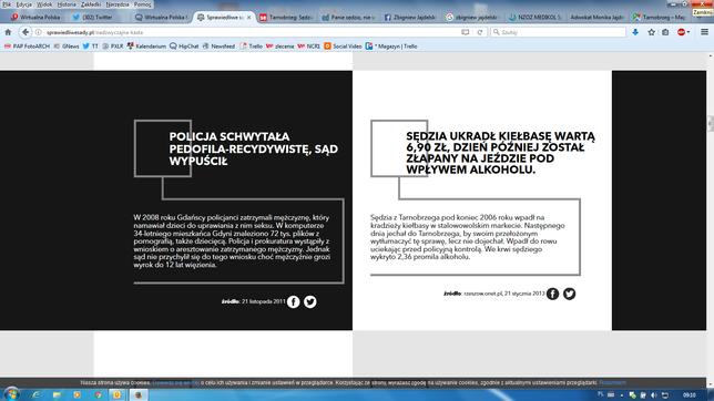 Wpis na stronie sprawiedliwesady.pl