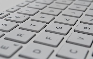 white computer keyboard