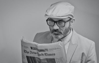 Man Reading a Newspaper