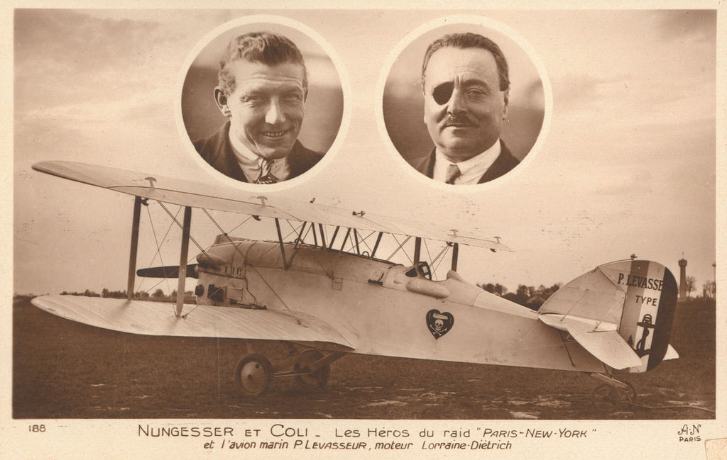 L'Oiseau Blanc na pocztÃ³wce z roku 1927