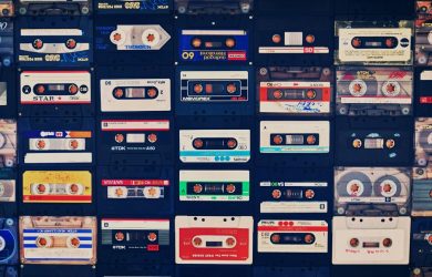 Kilka starodawnych taśm kaset audio