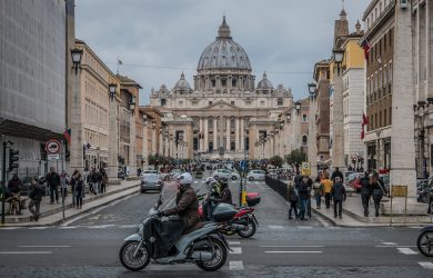 People in St. Peter's Square