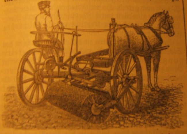 Obraz zawierający tekst, koń, wagon, narysowane Opis wygenerowany automatycznie