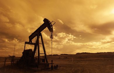 Industrial Machine during Golden Hour