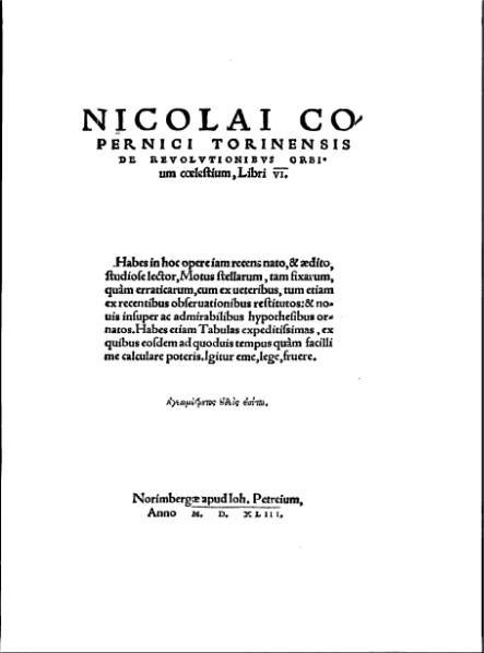 Plik:Nicolai Copernici torinensis De revolutionibus orbium coelestium.djvu
